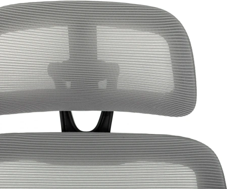 Кресло руководителя Бюрократ Wise сетка/ткань серый